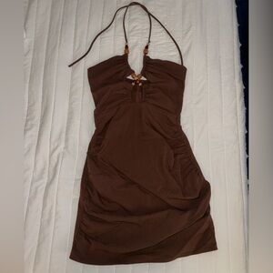 Zara brown dress